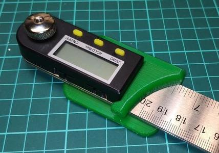 Wall mount for digital angle meter