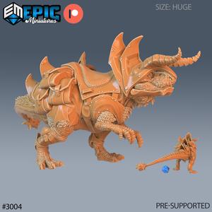 Carnotaurus Mount ‧ DnD Miniature ‧ Tabletop Miniatures ‧ Gaming Monster ‧ 3D Model ‧ RPG ‧ DnDminis ‧ STL FILE