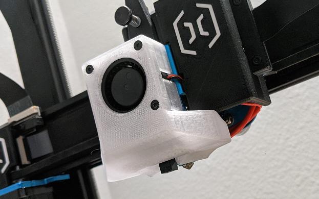 Sidewinder X1 - BMG V6 Fan Duct w/ Stock Endstop (Inductive Sensor) Mount