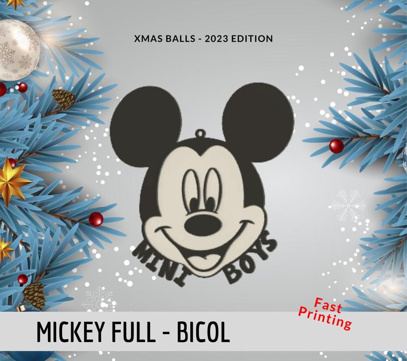 Christmas bauble - Mickey - Mini boys (print foto coming)