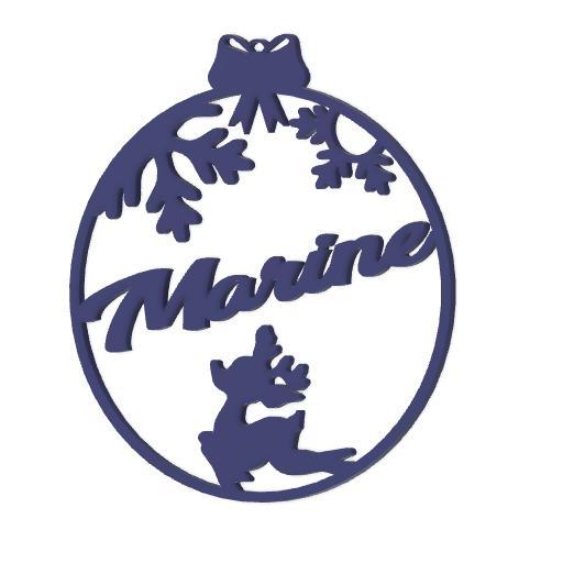 Christmas bauble - Marine