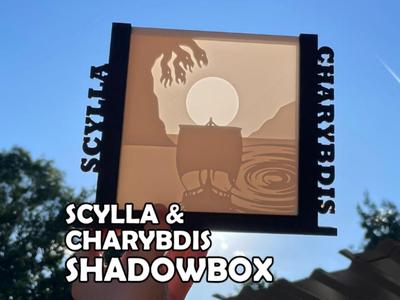 Greek Myth Shadowbox – Scylla & Charybdis