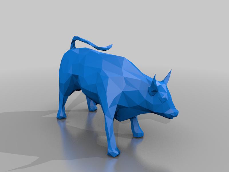 Wall Street Bull Poly