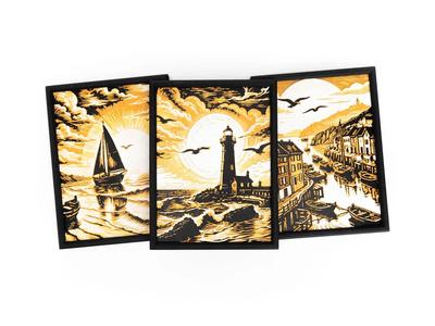 Coastal Village Wall Art   