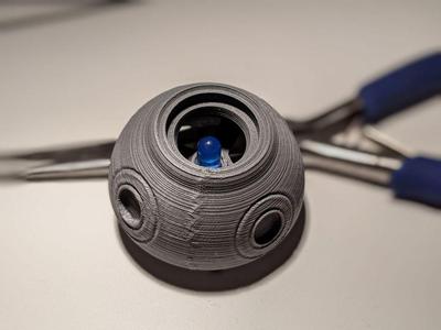 LED and battery holder for Destiny Ghost Fully Detailed Model