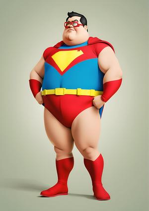 FUNNY FAT SUPERMAN FIGURE