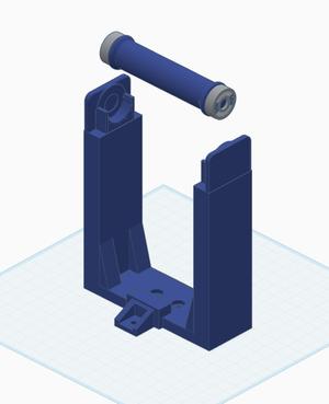 Creality Ender 3 V3 KE Spool Holder with runout sensor mount (variation) (Portabobinas o portarrollos)