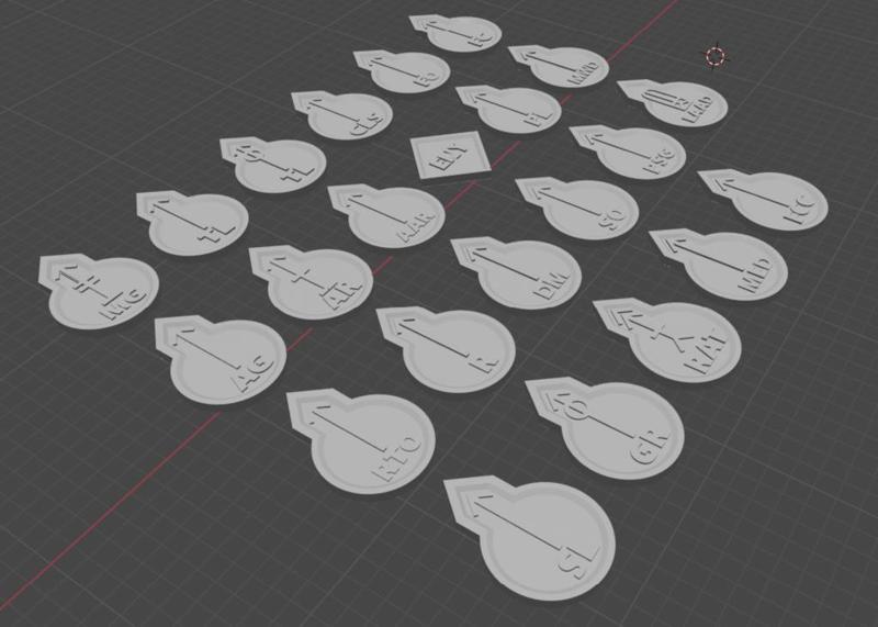 Infantry Squad Tokens