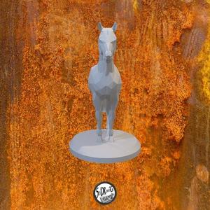 Horse Art - LowPoly - Bust - Full - Perfect Design - Easy Print - Decor - SoliDRawinGS0066