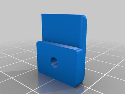 Holder for 2mm Plexiglass window Lack enclosure
