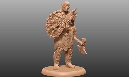 Orc Barbarian - Tabletop Miniature