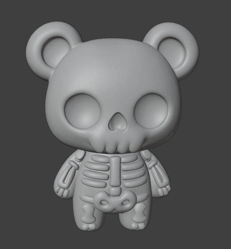 skeleton bear