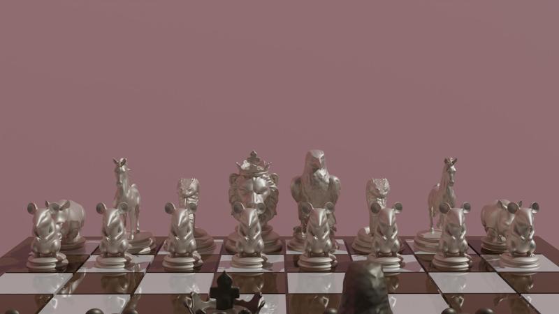 Animal Chess Set‎️‍🔥🦏🐴🐍🦅🦁🐭