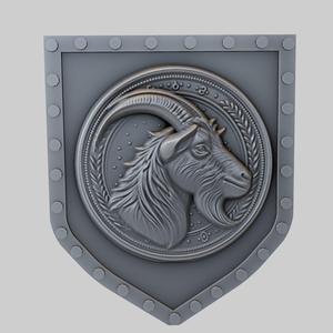 Goat Animal Wall Goat Animal Bust for CNC Router Laser & 3D Printer
