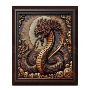 King Cobra animal wall art relief wall decor