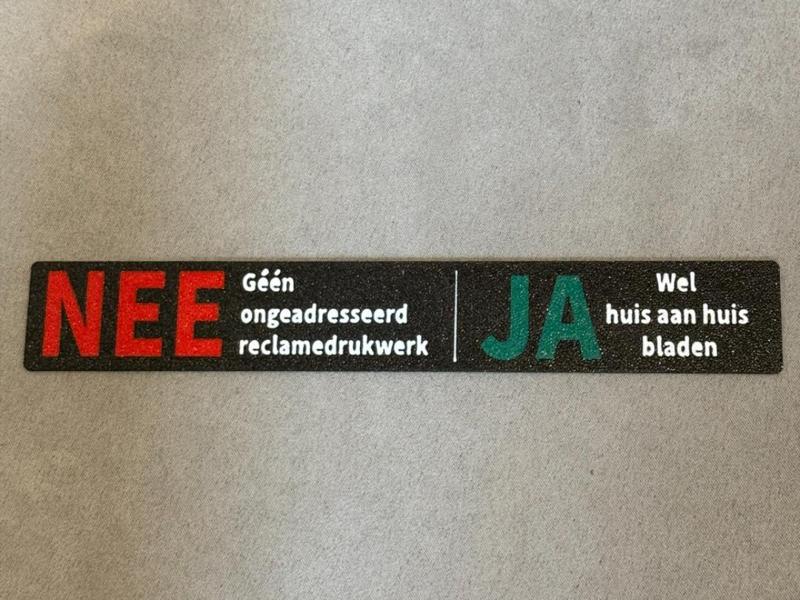 Mailbox Sticker/Plate No - Yes