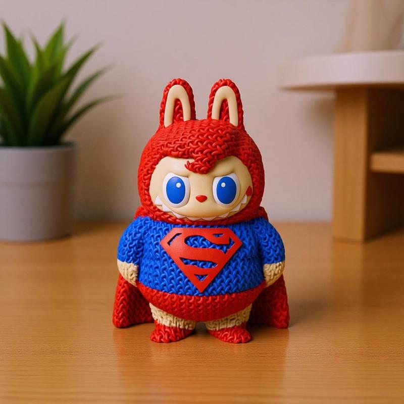 Labubu X Superman Knitted - Crochet - No Supports