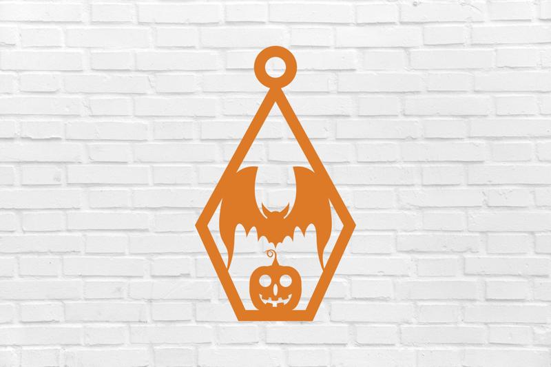 Halloween keychain earrings pumpkin bat earrings styles