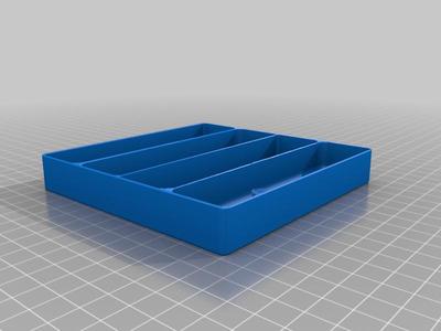 4 Long Compartment Drawers for Small items organizer