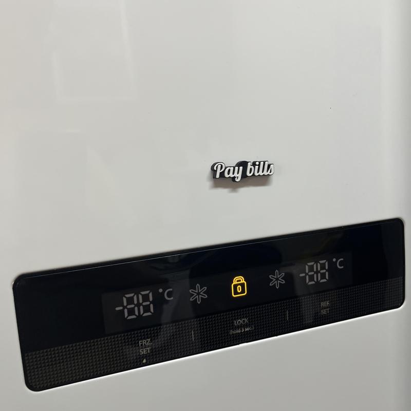 Fridge Magnetic Sentence - Pay bills