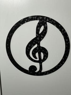 Wall art - musical key   
