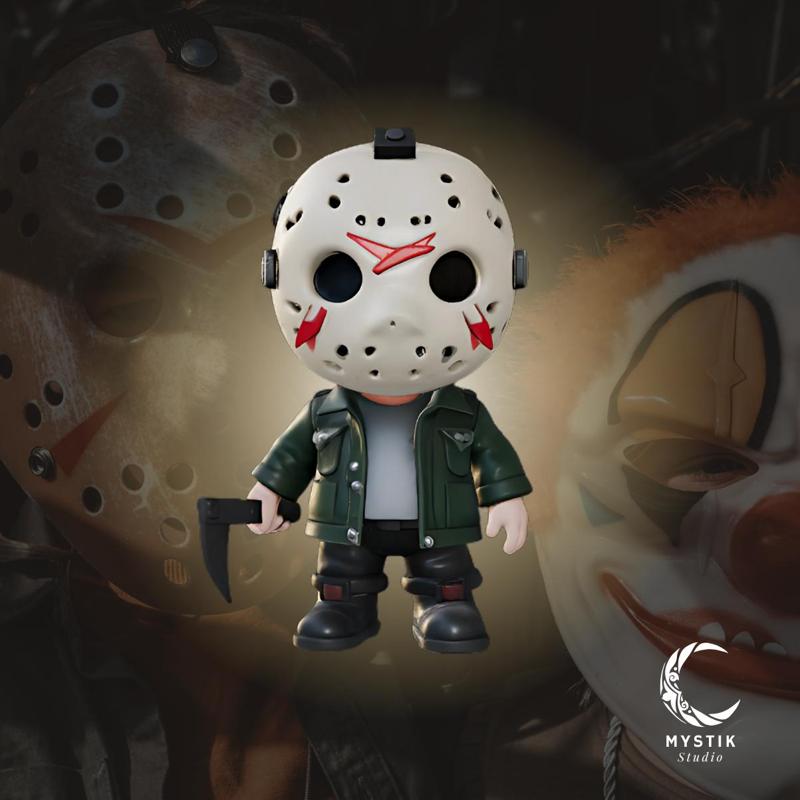 Jason Voorhees chibi version - The horror icon in adorable format