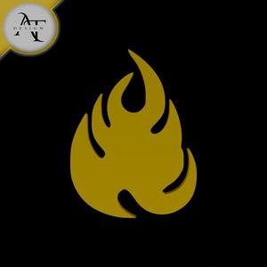 Simple Flame Symbol - 2D Art