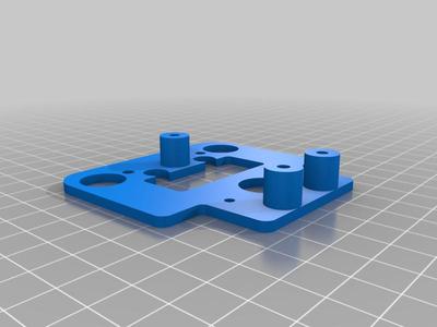 Remix of Laser Mount for Geeetech A10 - "Hot" swap
