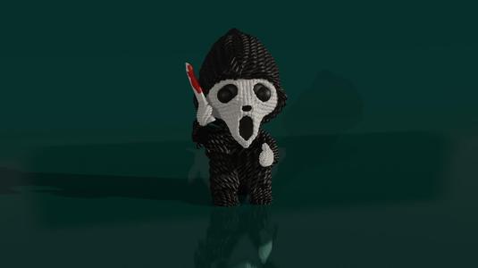 Crochet Ghost Face - Scream - painted 3mf