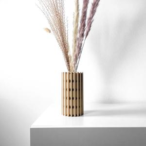 The Lycas Vase, Modern and Unique Home Decor for Dried and Preserved Flower Arrangement  | STL File   