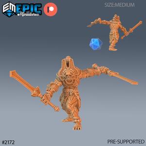 Devoted Decapitator Swords ‧ DnD Miniature ‧ Tabletop Miniatures ‧ Gaming Monster ‧ 3D Model ‧ RPG ‧ DnDminis ‧ STL FILE
