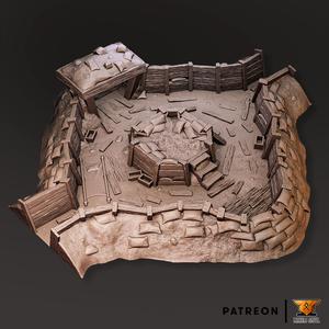 Trenched Battlefield - Trench meeting point