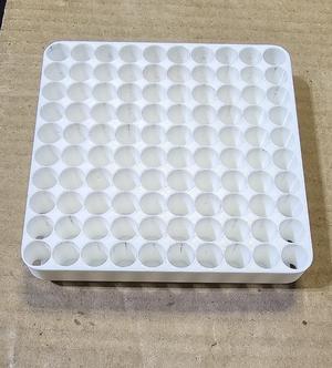 120mm x 120mm insert for 9mm ammo