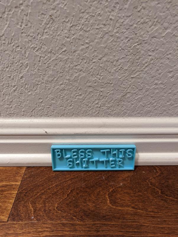 Classy Bathroom Sign