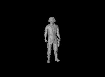 Ground support staff-3D digital character model