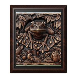 Frog animal wall art relief wall decor