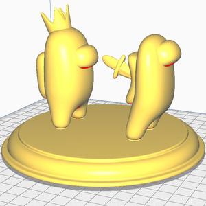 Among Us Imposter Stabbing Figurine