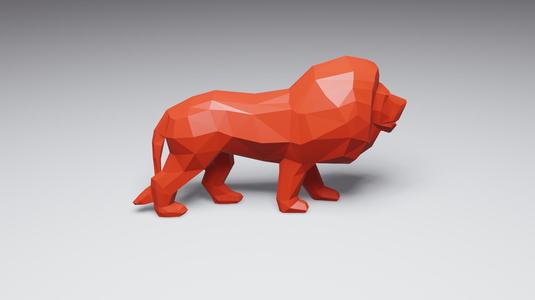 Low Poly Lion