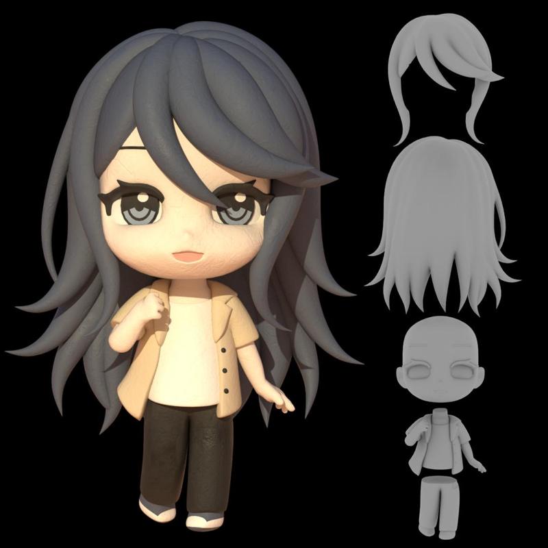 Ichika (Project Sekai / Colorful Stage) Chibi Figure