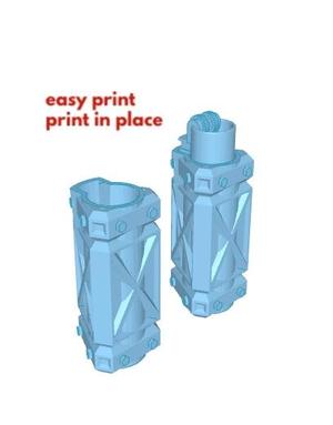 CLIPPER SLEEVE PRINT IN PLACE EASY PRINT PRINT IN PLACE NUCLEAR CASE... FDM SLA .