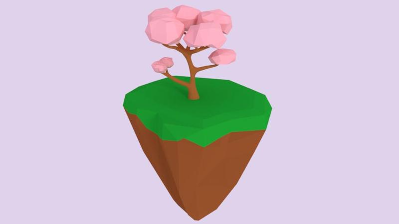 Cherry Blossom Floating Island
