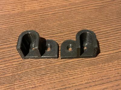 Wardrobe bracket for 15x30 rod - with a latch