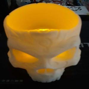 Skull Saber Tooth Vase