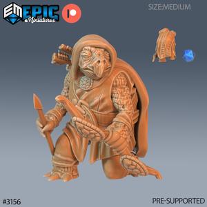 Turtle Folk Tribe Ranger ‧ DnD Miniature ‧ Tabletop Miniatures ‧ Gaming Monster ‧ 3D Model ‧ RPG ‧ DnDminis ‧ STL FILE
