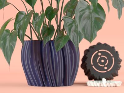 Beautiful Plant Pot. Two part with drip tray