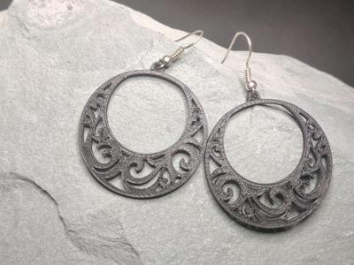 Moonlace Crescent - earrings