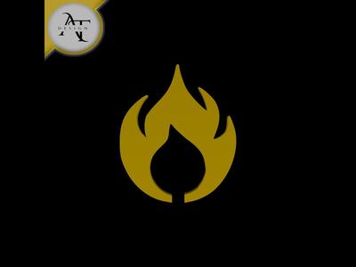 Simple Flame Symbol - 2D Art