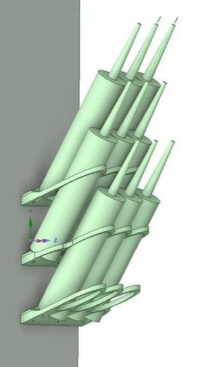 High Density triple Caulk Wall Mount