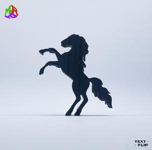 Text Flip - Horse (4 STLs)