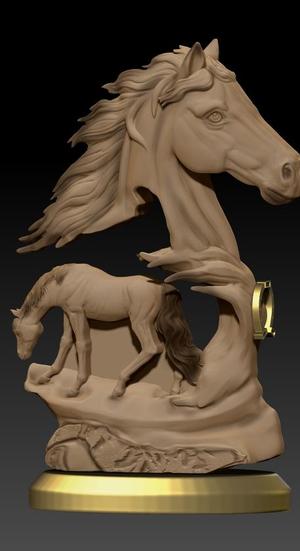 Complete Horse Sculpture 3d